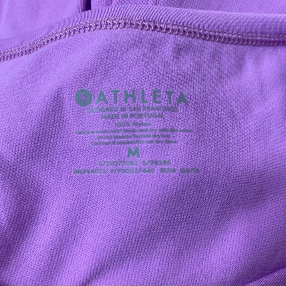 Athleta Foothilll Tank Top Plumeria Purple Medium Athletic Top - Picture 9 of 11